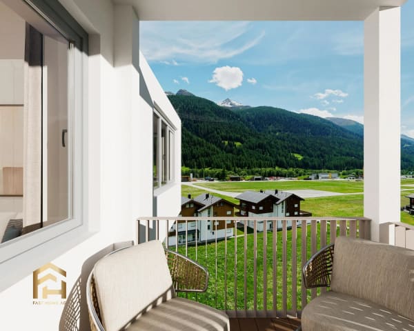 Immobilie in Ulrichen - 2.5-ZWG mit Nordausrichtung im sonnigen Ulrichen - Bild 5