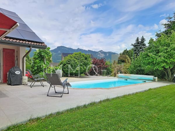 Immobilie in Echarlens - Magnifique villa de 7.5 piÃ¨ces avec piscine chauffÃ©e - Bild 0