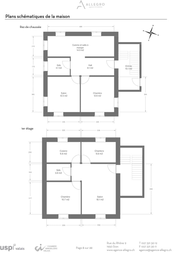 Immobilie in Grône - Pramagnon, maison familiale de 230m2 avec pelouse et places de parc extÃ©rieures - Bild 26