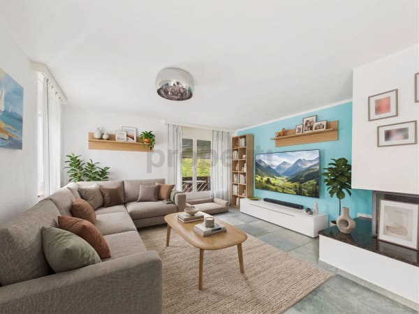 Immobilie in Rheineck - Ruhige 5.5-Zi.-Maisonette: Balkon im Grünen, 4 Schlafzimmer & grosser Hobbyraum - Bild 3