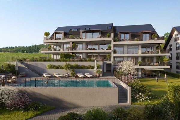Immobilie in Raperswilen - Neubau DORFRESORT - 3.5-Zi. Gartenwohnung mit Poolzugang - Bild 0