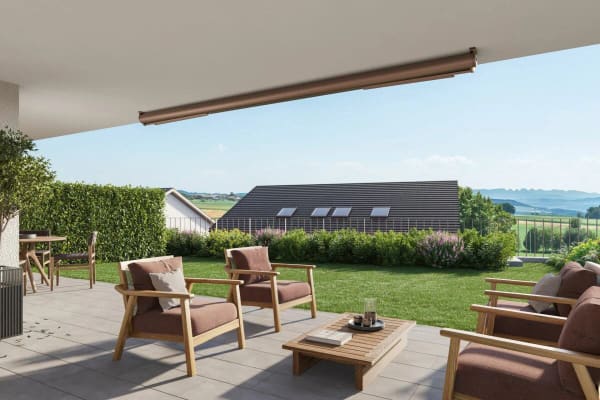 Immobilie in Raperswilen - Neubau DORFRESORT - 3.5-Zi. Gartenwohnung mit Poolzugang - Bild 1