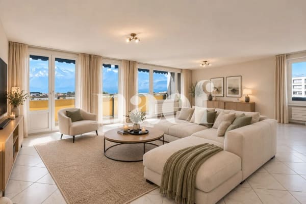 Immobilie in Corsier-sur-vevey - Appartement 4.5 pièces avec vue sur le lac et deux grands balcons à vendre à Corsier-sur-Vevey - Bild 4