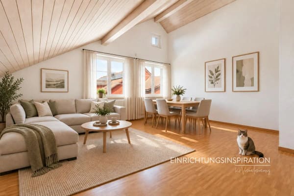 Immobilie in Hettlingen - Charmante 3.5-Zimmer-Dachwohnung mit grosszÃ¼gigem Gartenbereich - Bild 0