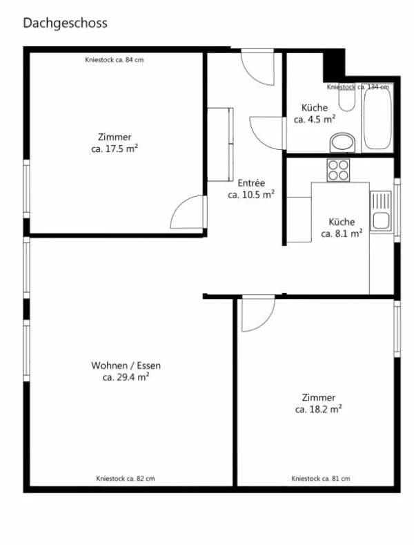 Immobilie in Hettlingen - Charmante 3.5-Zimmer-Dachwohnung mit grosszÃ¼gigem Gartenbereich - Bild 16