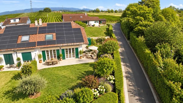 Immobilie in Lussy-sur-morges - Maison mitoyenne familiale au calme avec petite vue lac - Bild 0