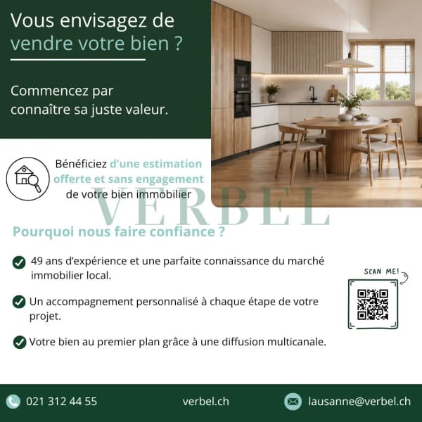 Immobilie in Jouxtens-mézery - Maison contiguë de caractère avec grand jardin - Bild 7
