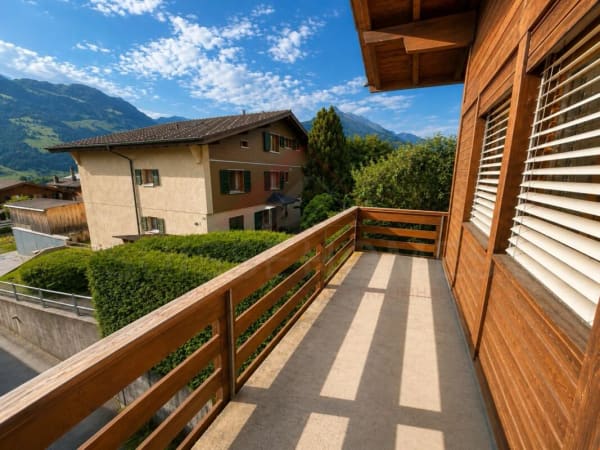 Immobilie in Frutigen - 4.5-Zimmer-Wohnung mit Bergpanorama, zwei Balkonen & Schwedenofen in Frutigen - Bild 4