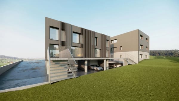 Immobilie in St-aubin Fr - St-Aubin, Ã  vendre, villa mitoyenne de 128 m2, terrain de 213 m2 - Bild 0