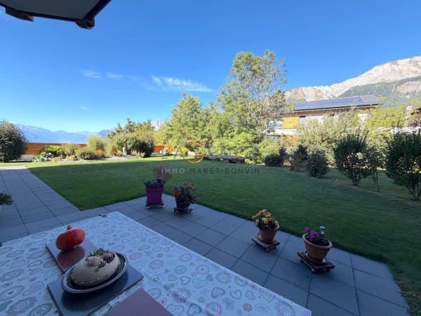 Immobilie in Arbaz - Arbaz - Un rez-de-jardin généreux face aux Alpes valaisannes - Bild 6