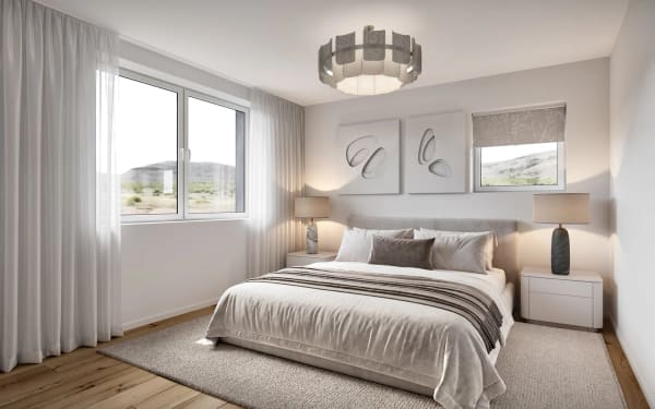 Immobilie in Vals - 8 neue EinfamilienhÃ¤user (A1) fÃ¼r den Erstwohnsitz. ZeitgemÃ¤sser Holzbau, sorgfÃ¤ltig geplant im kleinen Ensemble Bim ChrÃ¼tzchappeli. - Bild 3