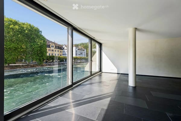 Immobilie in Ennetbaden - ReprÃ¤sentatives Wohnen auf 168m2 direkt am Fluss: 3.5 Zimmer in Ennetbaden - Bild 1