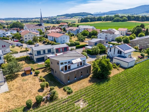 Immobilie in Corpataux - Villa individuelle d'architecte avec magnifique vue sur le MolÃ©son - Bild 0