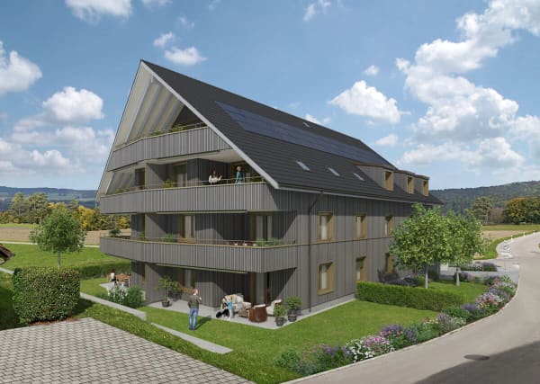 Immobilie in Zweidlen - Neubauprojekt LANDLIEBI - 2.5-Zimmer-Wohnung im 1. Dachgeschoss - Bild 0