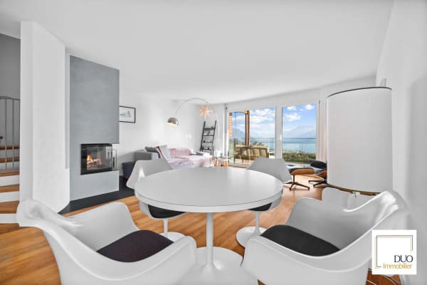 Immobilie in Jongny - Maison mitoyenne de 5,5 piÃ¨ces avec vue panoramique sur le lac LÃ©man - Bild 1