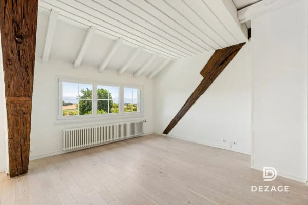 Immobilie in Crissier - Appartement de caractÃ¨re avec vue panoramique et jardin Ã  5 minutes de Crissier ! - Bild 3