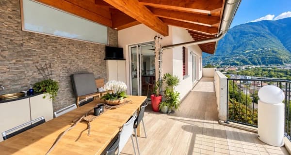 Immobilie in Monte Carasso - Villa con giardino e vista panoramica - Bild 6