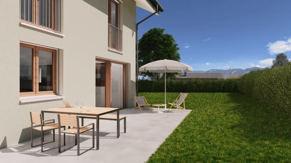 Immobilie in Marsens - Maison mitoyenne neuve de 5.5 piÃ¨ces Ã  Marsens â€“ Lot C - permis de construire en force! - Bild 3