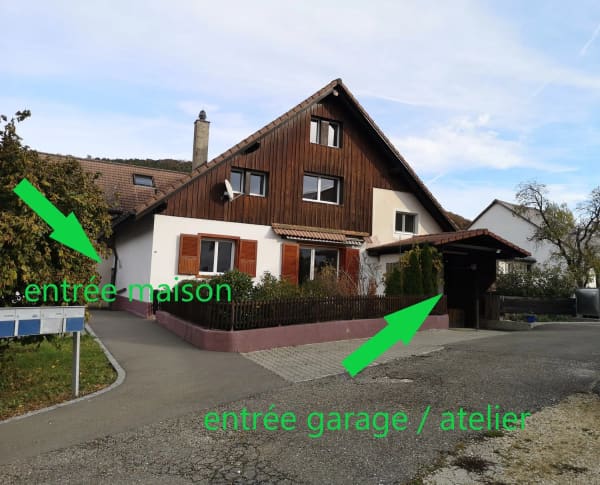 Immobilie in Movelier - Baisse de prix : grand duplex au centre du village avec garage et atelier, libre de suite - Bild 2