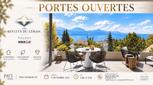 Immobilie in Paudex - Les Reflets du Léman PORTES OUVERTES SAMEDI 3 OCTOBRE - de 13h à 17h - Bild 0