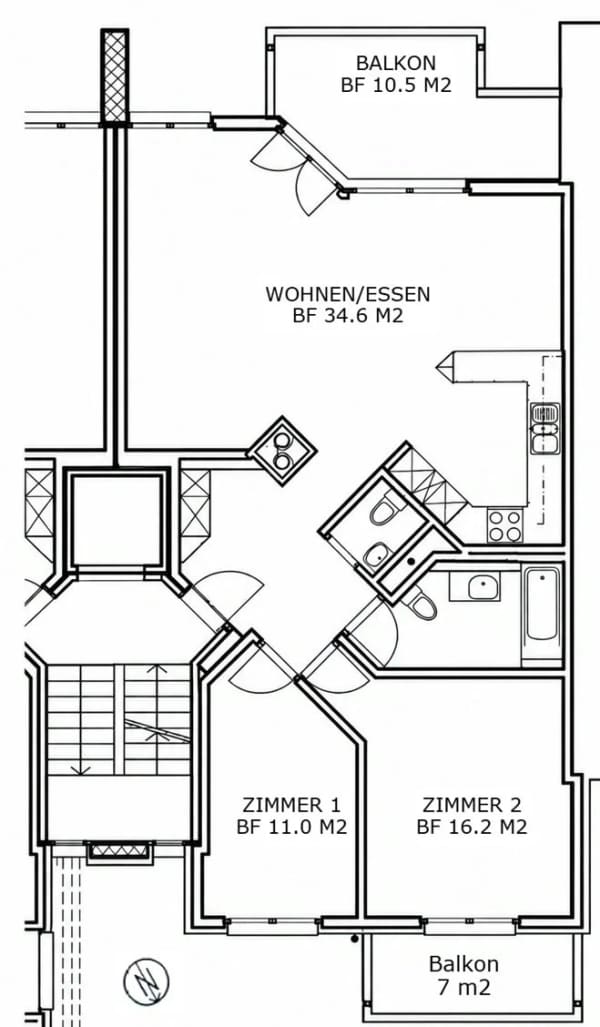 Immobilie in Hombrechtikon - GrosszÃ¼gige 3Â½-Zimmer-Eigentumswohnung mit zwei Balkonen - Bild 11