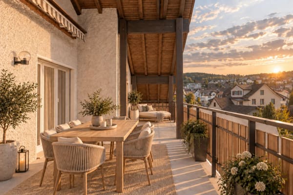 Immobilie in Jonschwil - GrosszÃ¼gige Dachwohnung mit Panoramablick - Bild 0