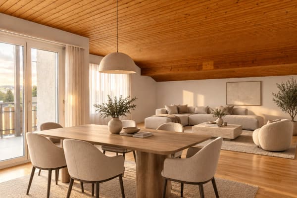 Immobilie in Jonschwil - GrosszÃ¼gige Dachwohnung mit Panoramablick - Bild 1