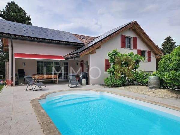 Immobilie in Echarlens - Magnifique villa de 7.5 pièces avec piscine chauffée - Bild 1