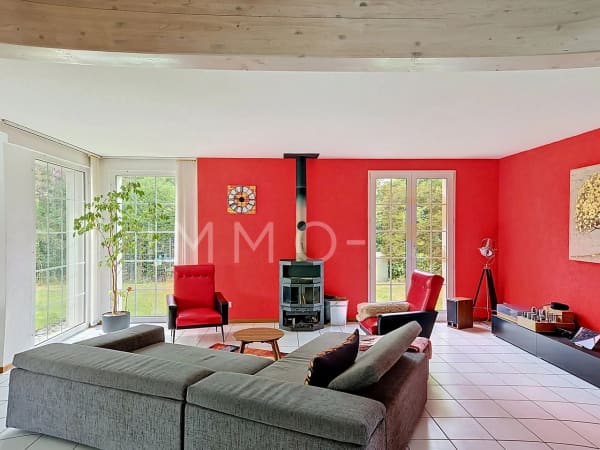 Immobilie in Echarlens - Magnifique villa de 7.5 pièces avec piscine chauffée - Bild 5