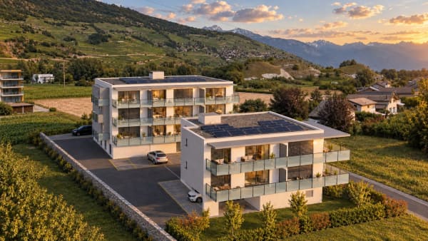 Immobilie in Granges Vs - Appartement neuf 3.5 piÃ¨ces Ã  Granges avec systÃ¨me Active Cooling - Bild 0