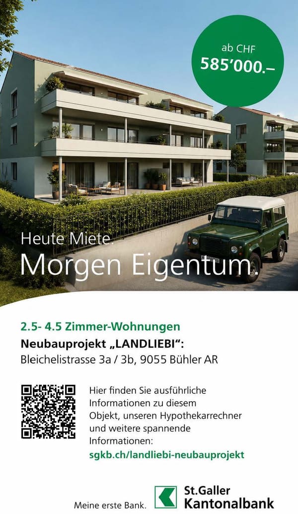 Immobilie in Bühler - LANDLIEBI – 3.5-Zi.-Whg. A3 – kompromisslose Qualität - Bild 9