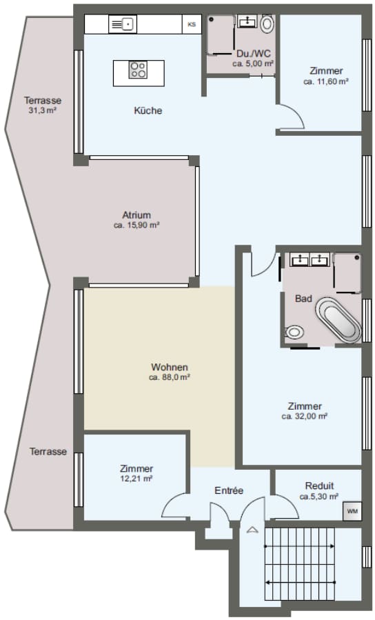 Immobilie in Glattbrugg - Exklusive 4.5-Zimmer-Penthousewohnung in Glattbrugg - Bild 3