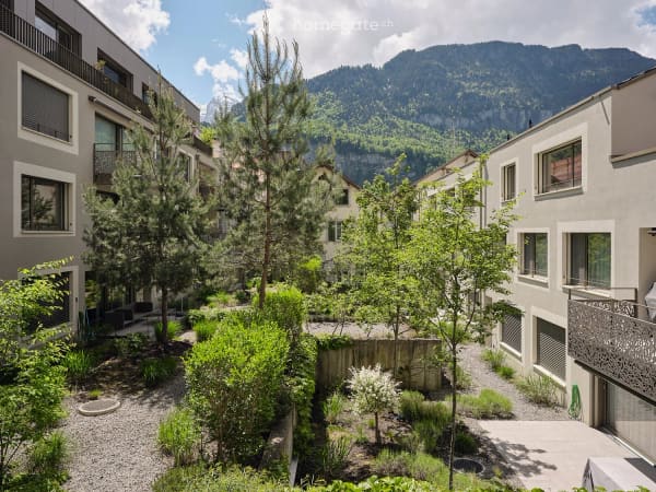 Immobilie in Meiringen - Einzigartige Dachwohnung mit 50 mÂ² Dachterrasse und Bergpanorama - Bild 1