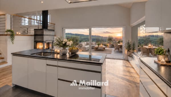 Immobilie in Le Vaud - Villa individuelle d'exception avec vue dégagée sur la nature - Bild 1