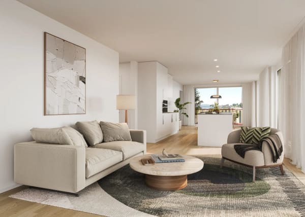 Immobilie in Boniswil - 3.5-Zimmer-Wohnung mit Balkon und Garten in Boniswil - Bild 2