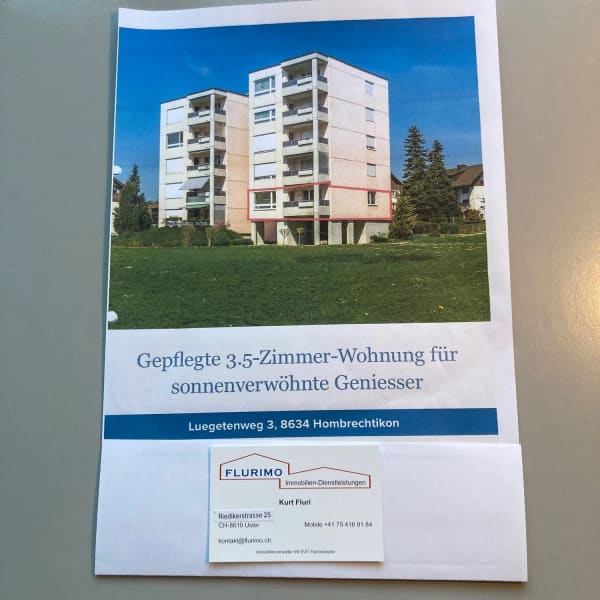 Immobilie in Hombrechtikon - Charmante 3.5-Zimmer-Wohnung in sonniger Lage in Hombrechtikon - Bild 2