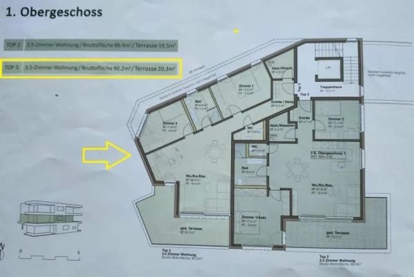 Immobilie in Sennwald - 3.5 Zimmer Wohnung - 90.2m² - Bild 9