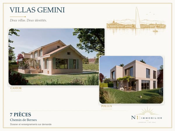 Immobilie in Thônex - Maisons modernes de 7 pièces à Thônex - Bild 0