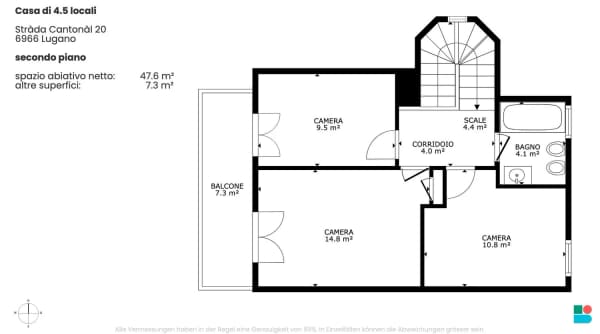 Immobilie in Villa Luganese - Casa di 4.5 locali a Villa Luganese - Bild 10