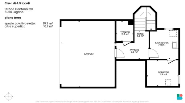 Immobilie in Villa Luganese - Casa di 4.5 locali a Villa Luganese - Bild 8
