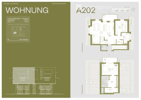 Immobilie in Oberhasli - OLIVA Oberhasli I Neubau Maisonette Eigentumswohnung I A202 & B202 - Bild 7