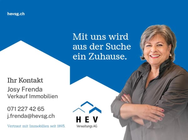 Immobilie in Gossau Sg - GrosszÃ¼gige 4.5-/5.5-Zi. Wohnung im 1. OG - Bild 10
