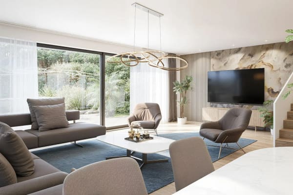 Immobilie in Prez-vers-siviriez - Nouvelles villas de 5.5 piÃ¨ces Ã  Prez-vers-Siviriez - Bild 6