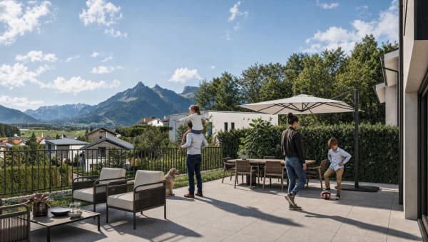 Immobilie in Le Pâquier-montbarry - Villas jumelées de 144 à 155 m² au coeur de la Gruyère - Bild 1