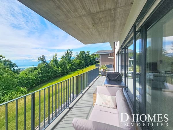 Immobilie in Les Monts-de-corsier - Magnifique appartement de 4,5 pièces - Terrasse et vue sur le lac - Bild 8
