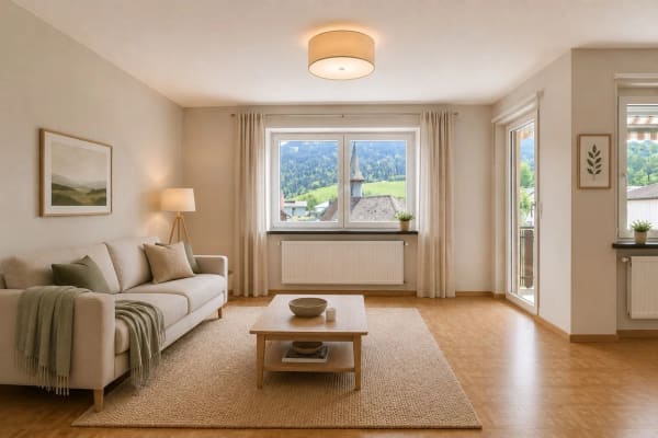 Immobilie in Schwarzsee - Charmante 4,5-Zimmer-Stockwerkeigentumswohnung mit Balkon und Garage - Bild 3