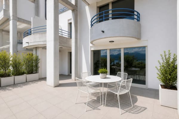 Immobilie in La Conversion - Duplex en rez-de-jardin avec vue lac - Bild 2