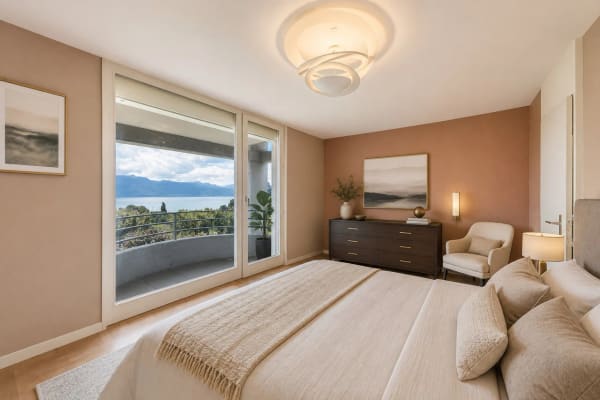 Immobilie in La Conversion - Duplex en rez-de-jardin avec vue lac - Bild 6