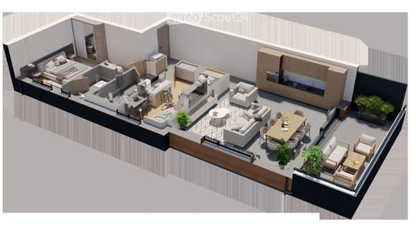 Immobilie in Arbaz - Appartement neuf de 3.5 pièces avec vue panoramique à Arbaz - Bild 4
