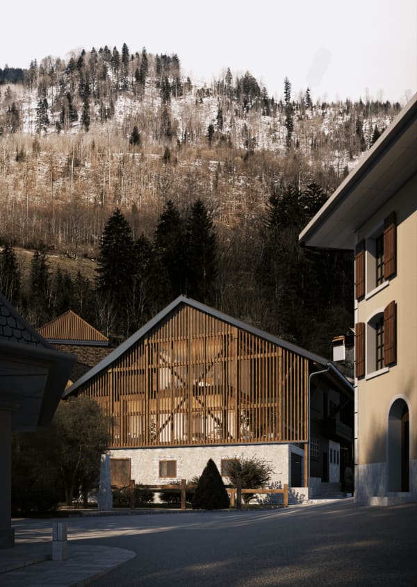 Immobilie in Lessoc - maison villageoise 5.5 p. avec grange et potentiel d'agrandissement - Bild 12